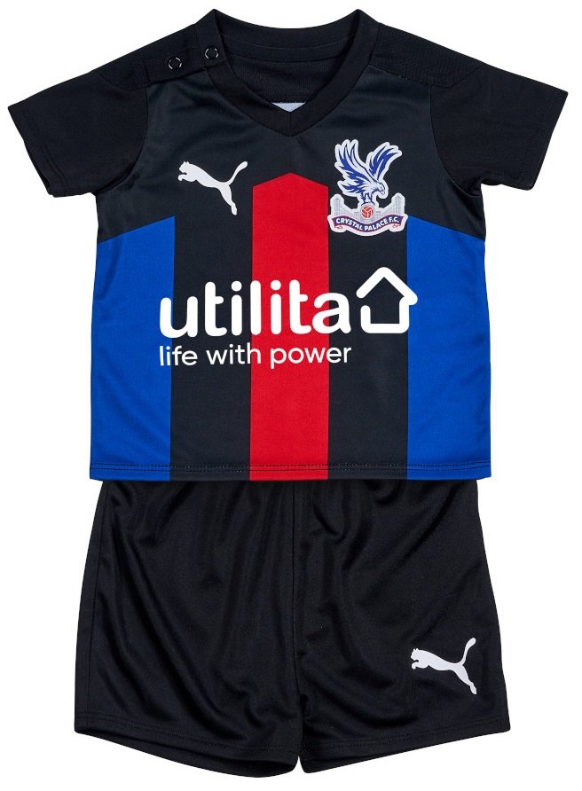 Kit infantil oficial Puma Crystal Palace 2020 2021 III jogador
